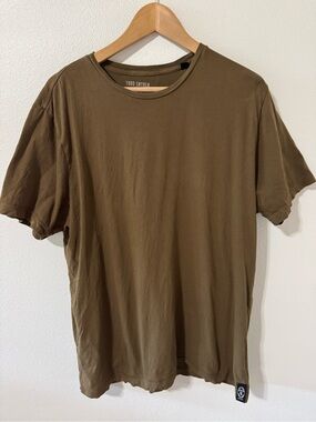 Todd Synder Classic Short Sleeve Tee Brown Cotton Crewneck X-Large